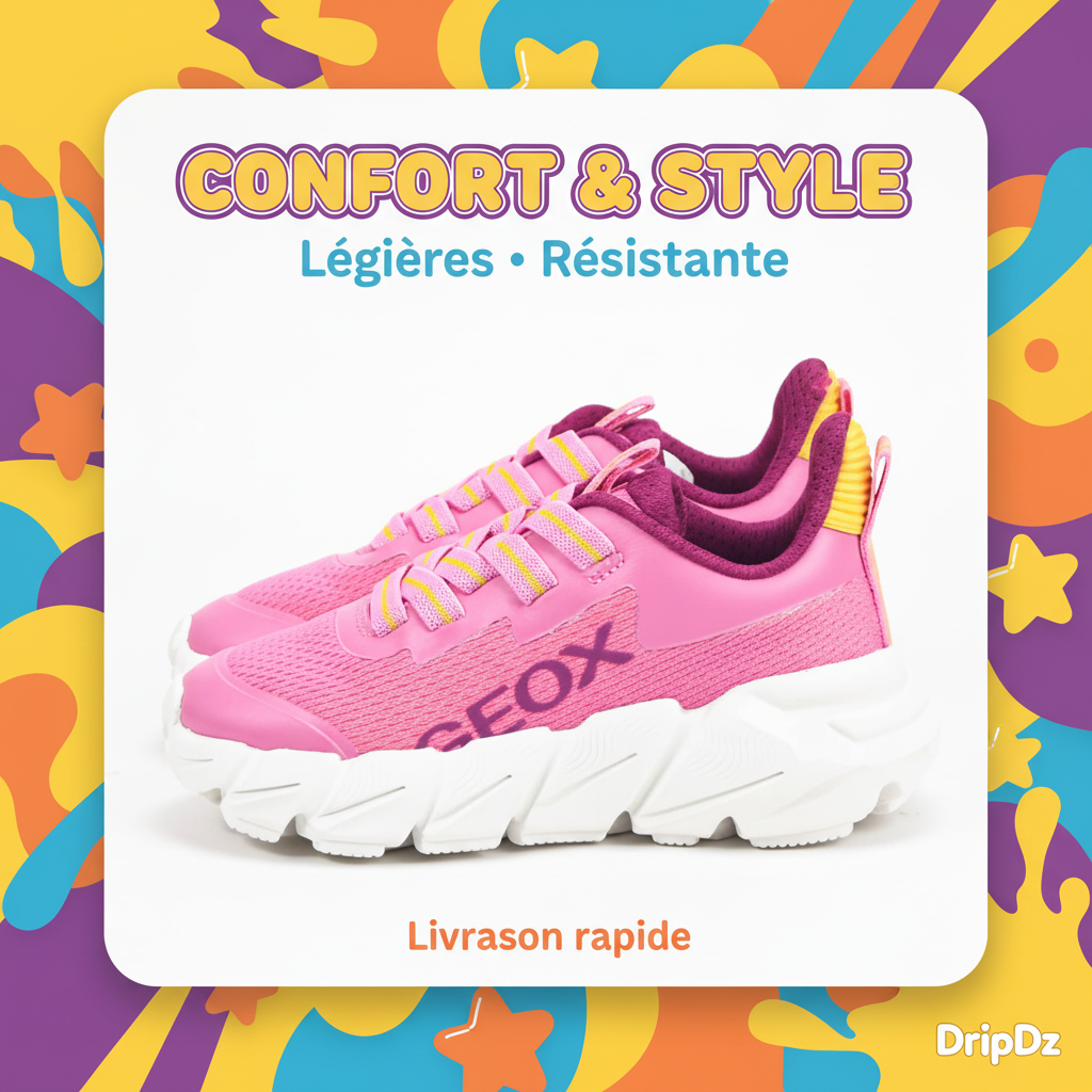 Geox — Baskets enfant bleu clair