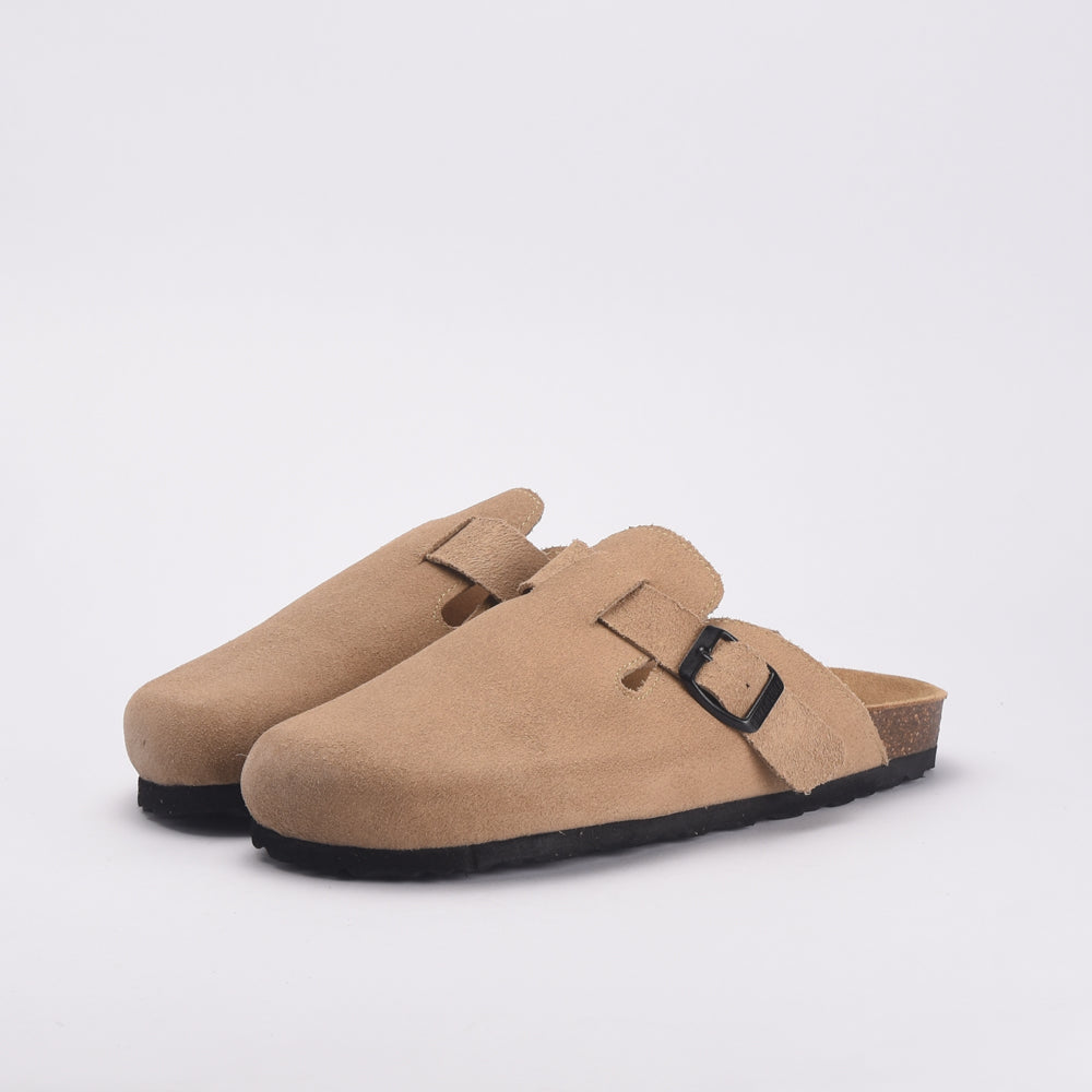 BIRK SABOT KAKI \ SABOT-0-DAIM-BEIGE