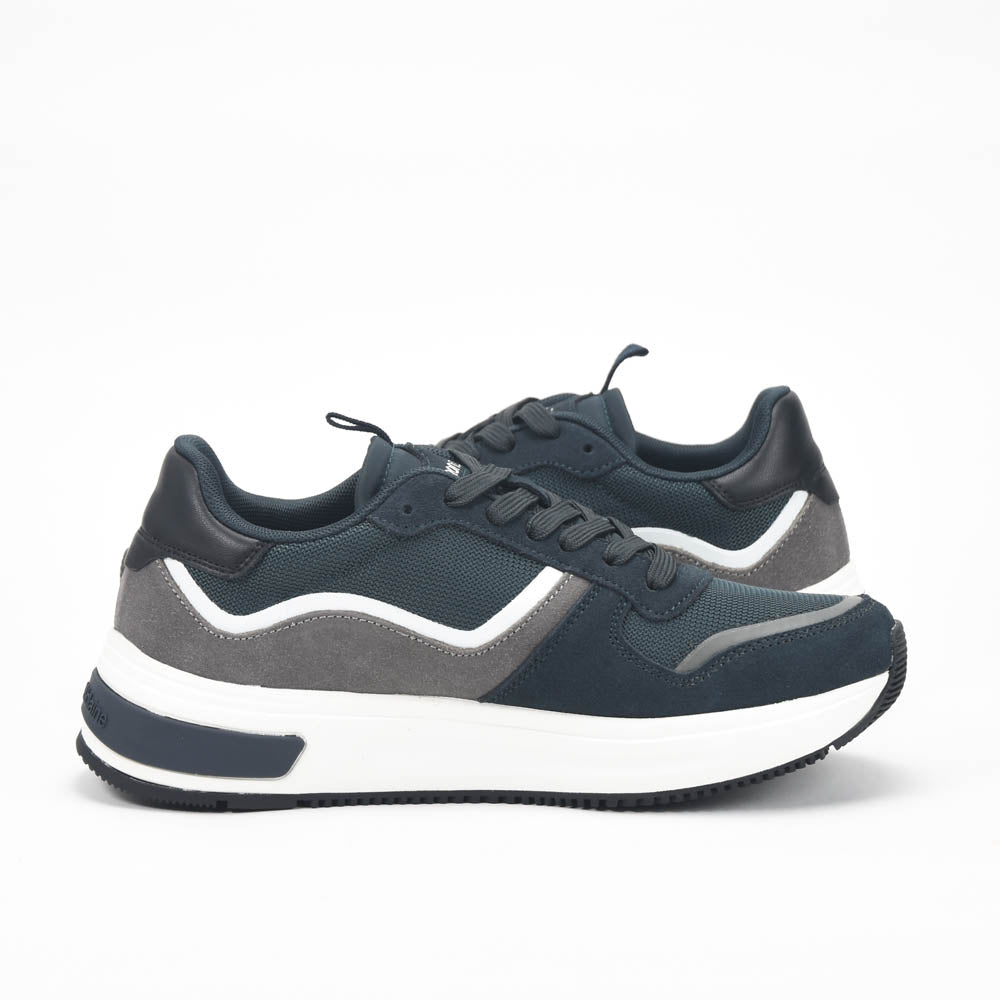 Harmont and Blaine Suede and Fabric Sneakers  EFM252.050.A60.A6