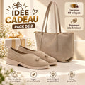 Pack Cadeau Femme Chaussures + Sac Nude CAD03