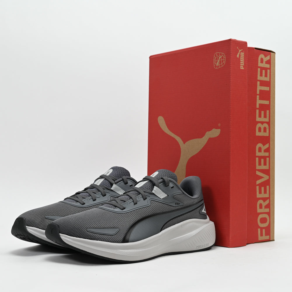 PUMA Skyrocket Lite — baskets running homme gris profil intérieur