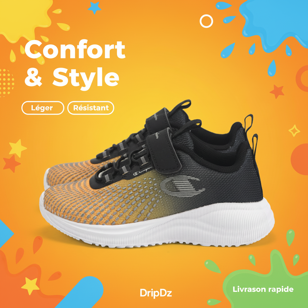 Champion — Sneakers enfant noires
