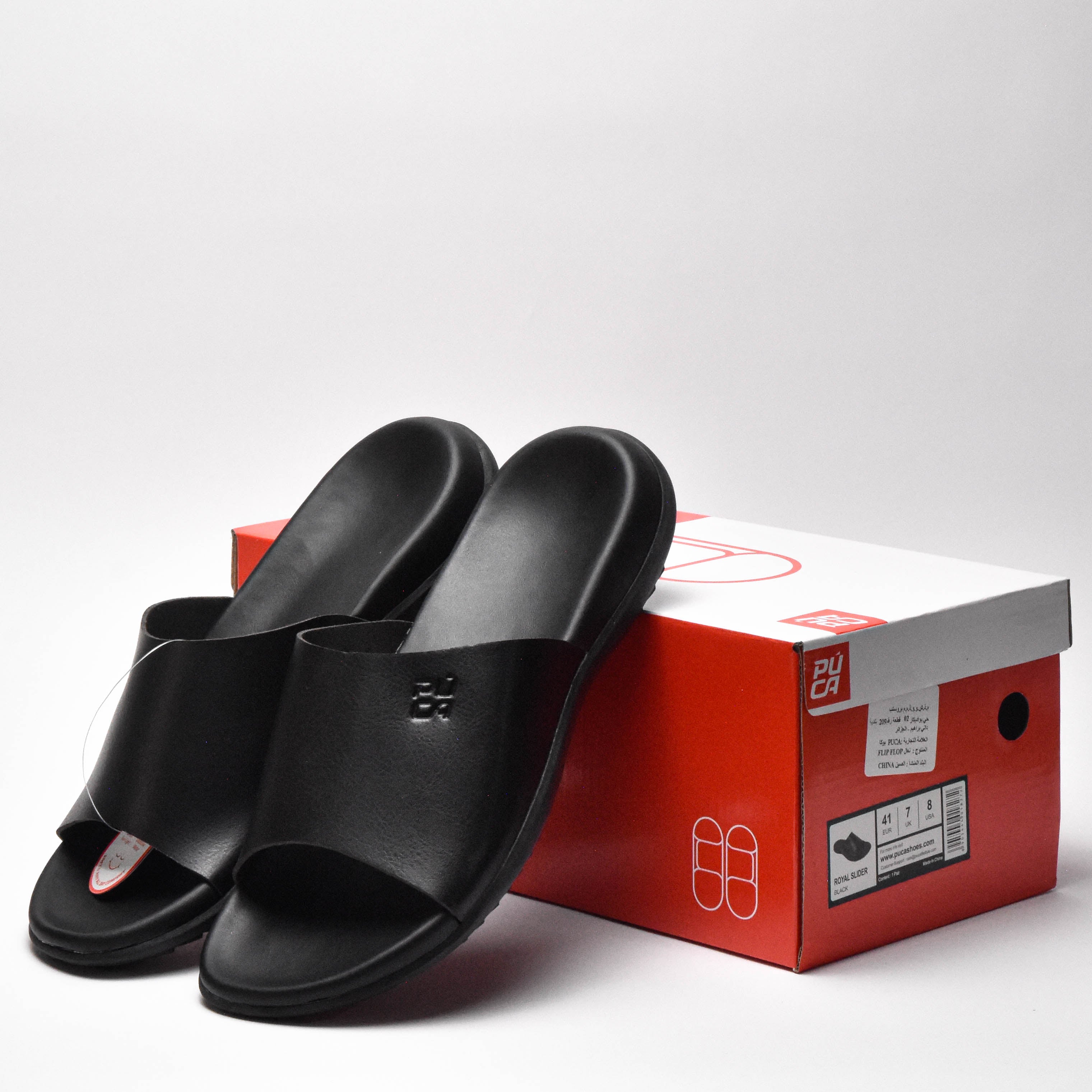 PUCA MEN SPORT SLIPPERS CRATER BLACK 10933