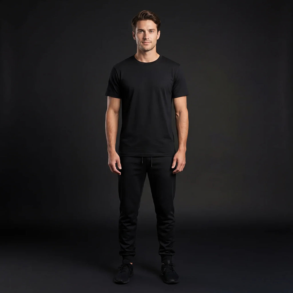 Depart — T-shirt homme noir coton