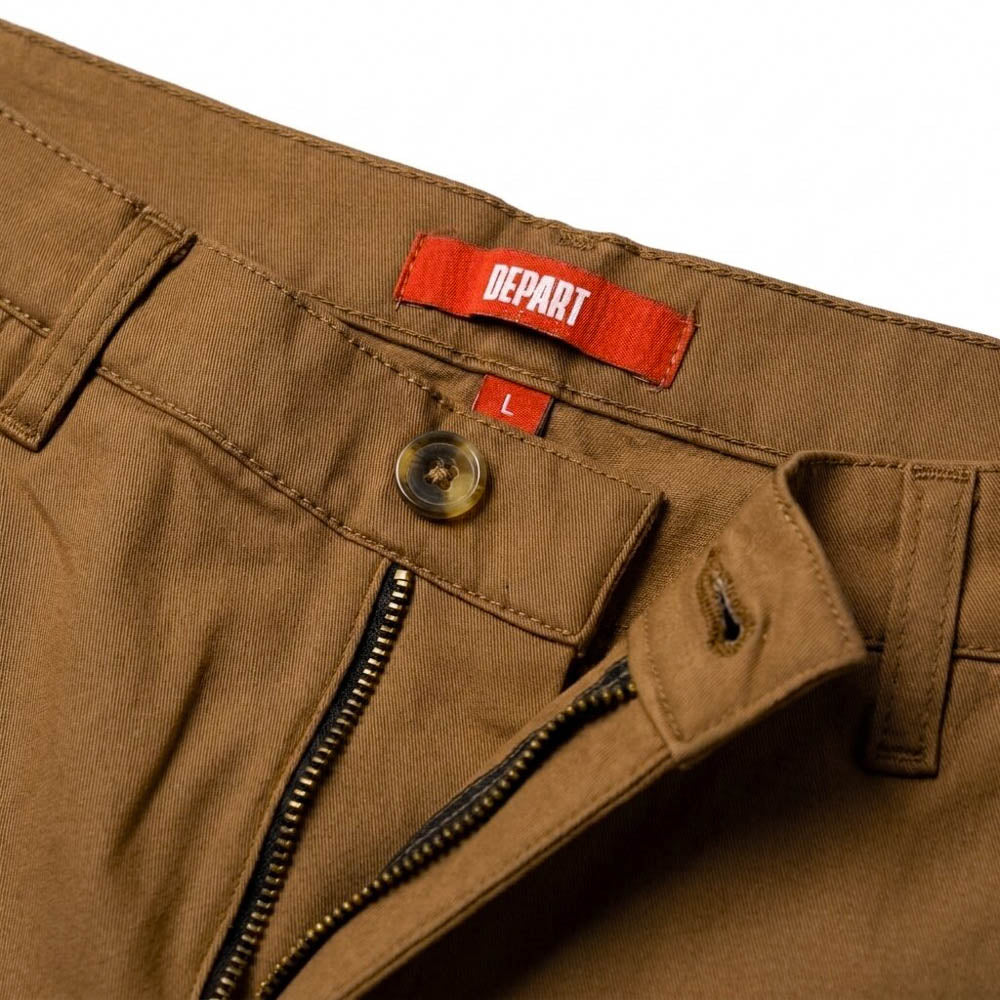 DEPART Short chino homme G21-000175-BROWN