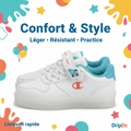 Champion — Chaussures enfant blanches running