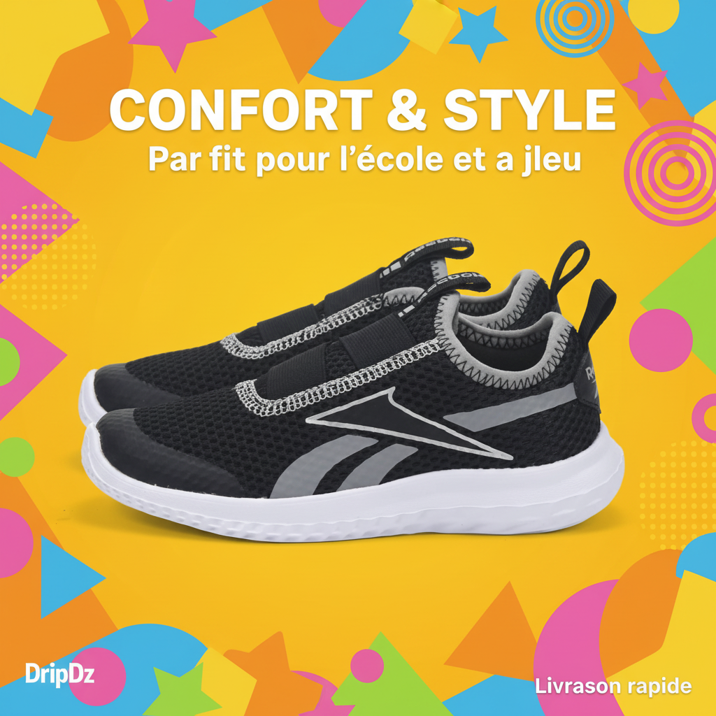Reebok Rush Runner Slip On — Baskets enfant