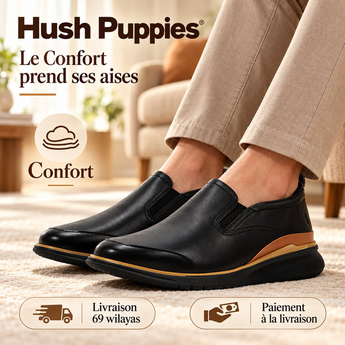 Hush Puppies HPM10644 — chaussures homme — vue 2