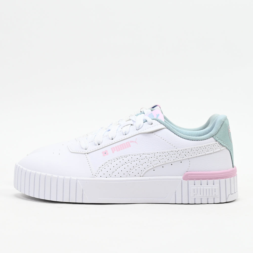 PUMA Carina 2.0 Tropical Jr — baskets enfant blanc détail
