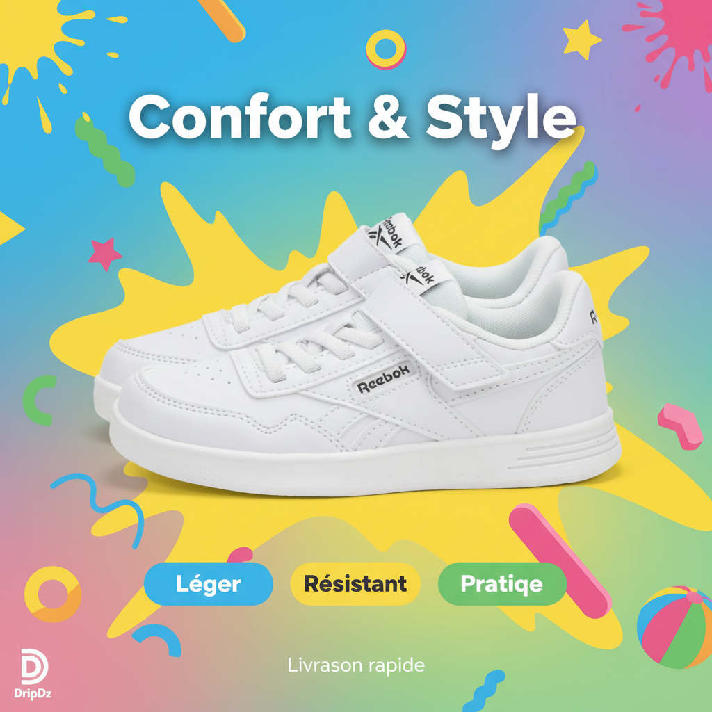 Reebok Court Advance — Baskets enfant garçon