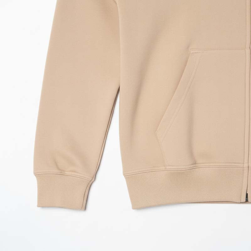 Sweat à capuche zippé homme BEIGE