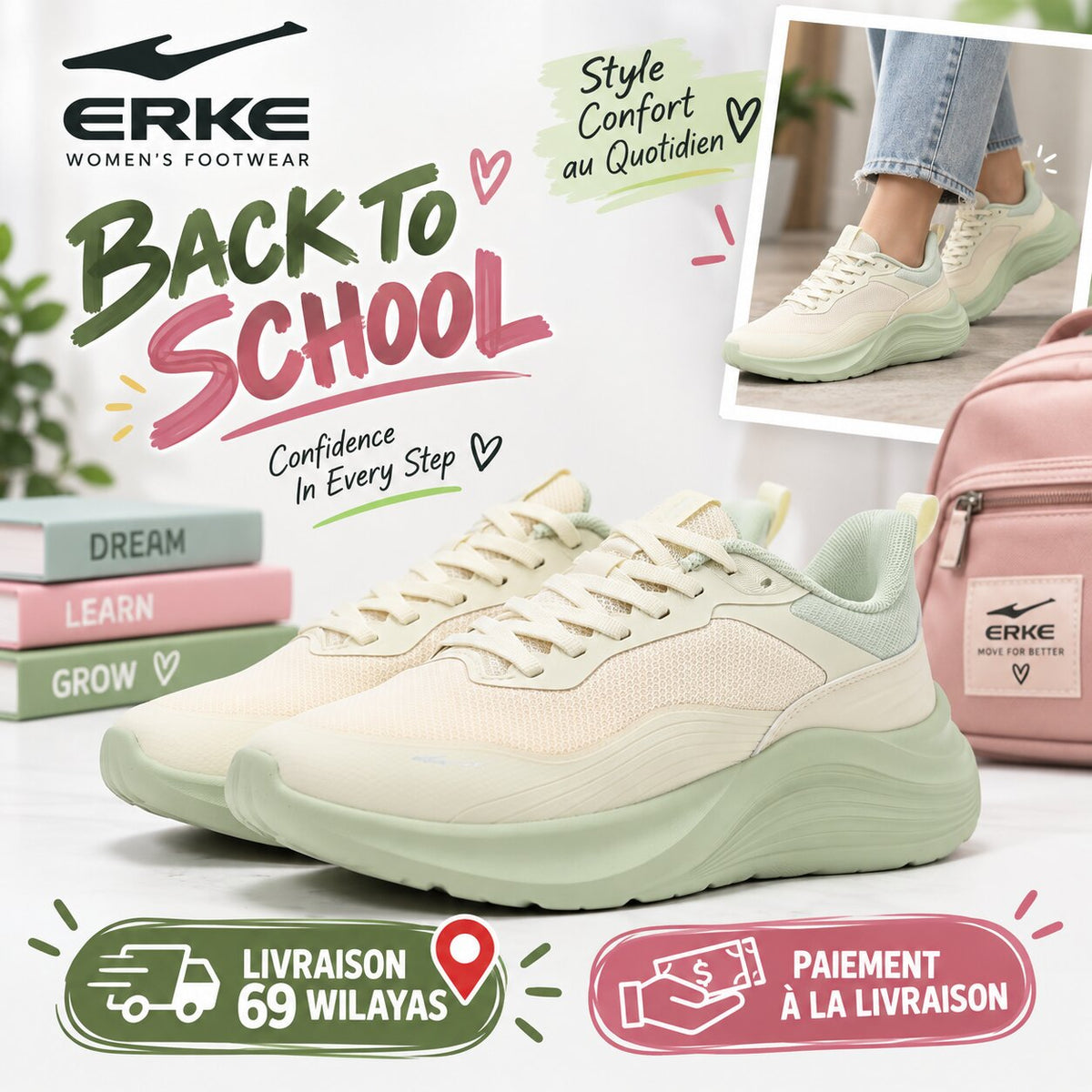ERKE Sport — baskets femme