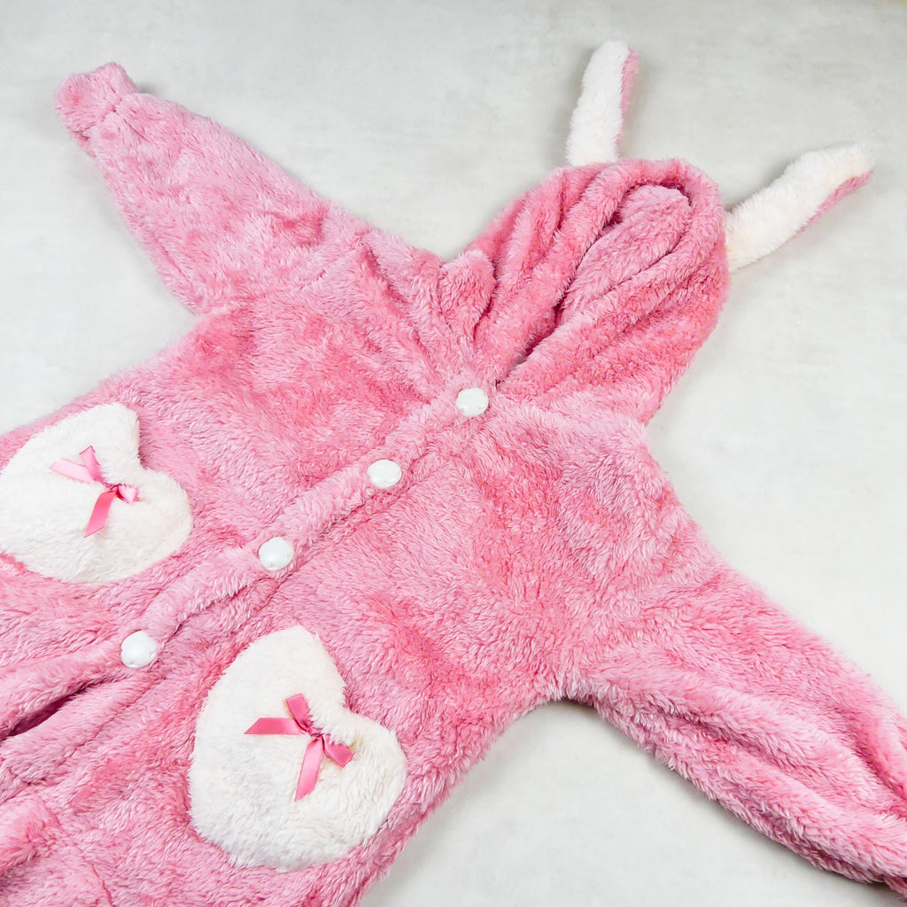 robe fourrure rose foncé (lapin)