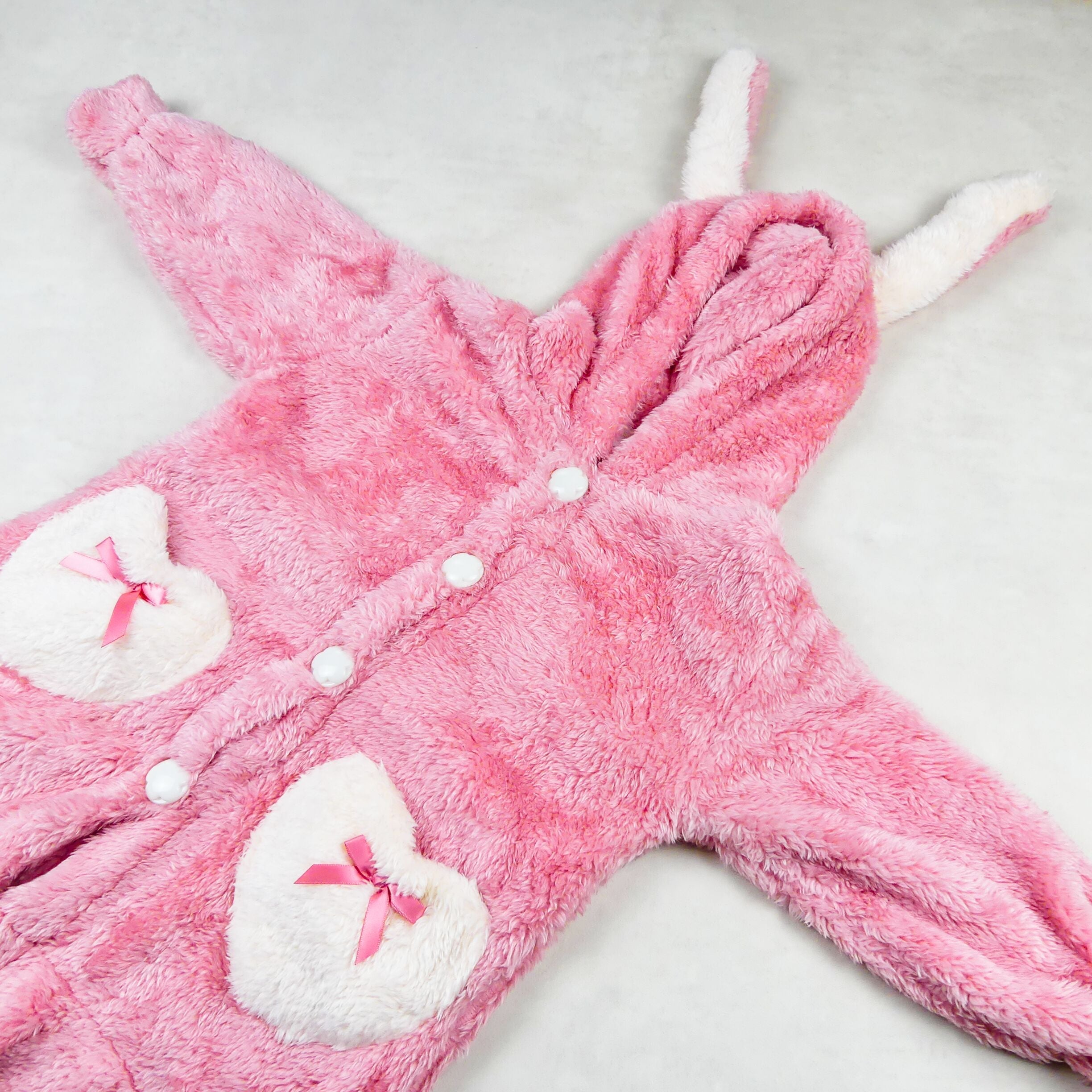 robe fourrure rose foncé (lapin)
