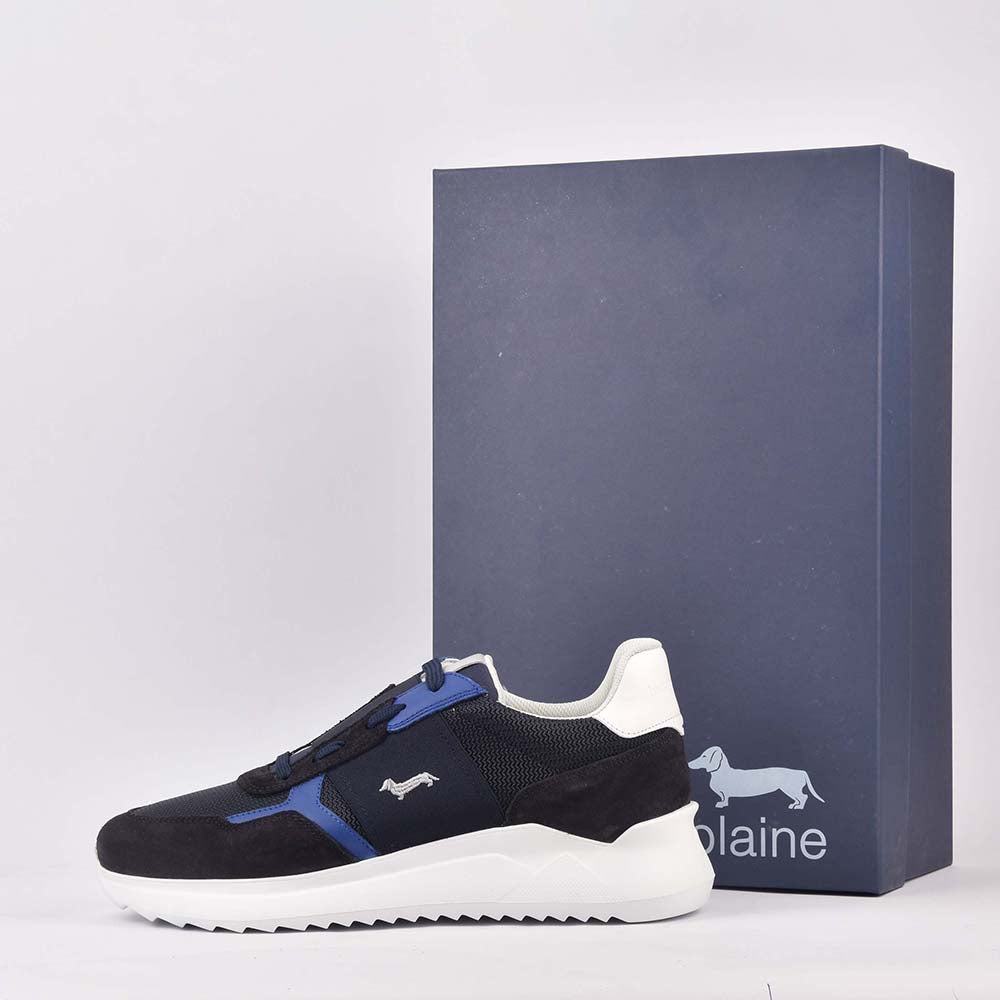 Harmont and Blaine - CHAUSSURE HOMME DAIM TISSU TEX BLEU EFM231-062-6190