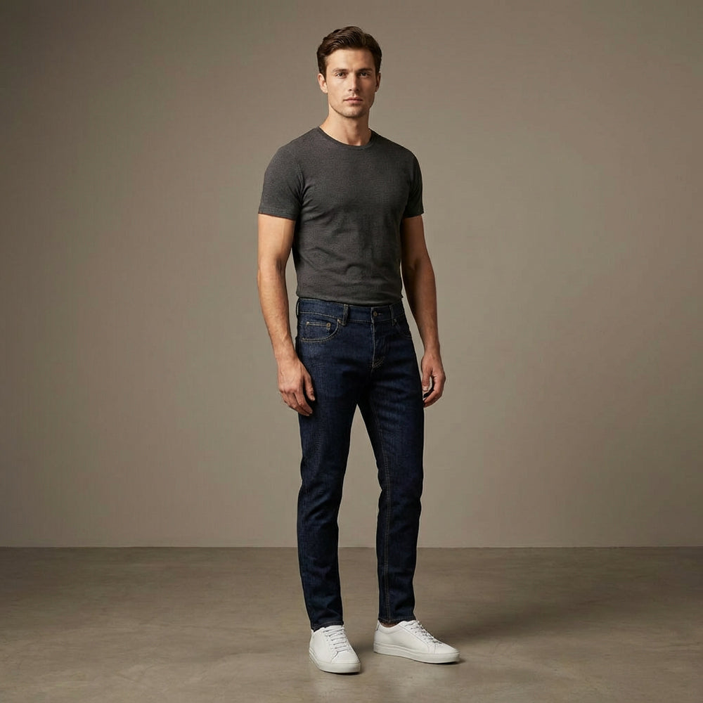 Depart — Jean slim homme bleu mode
