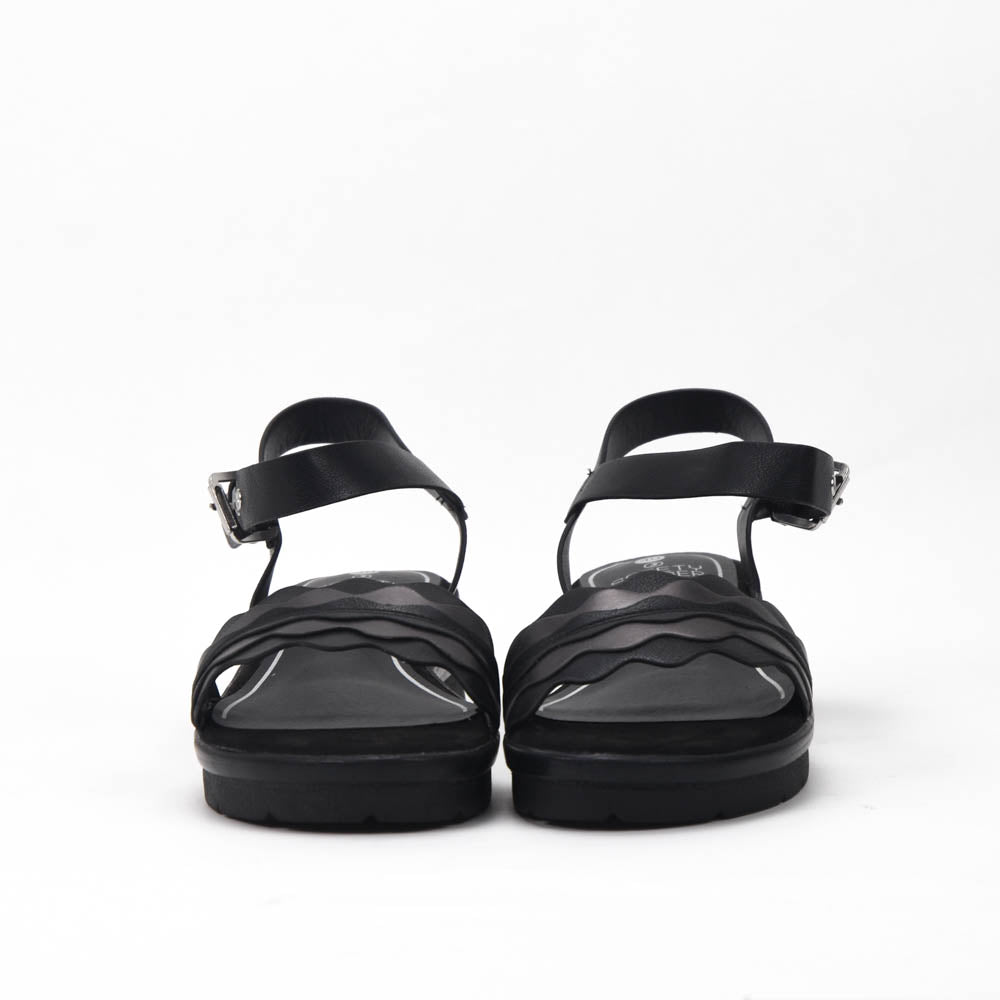 Safety Jogger Sandales Compensées Femme Black Pewter 592056-BLK-PEW