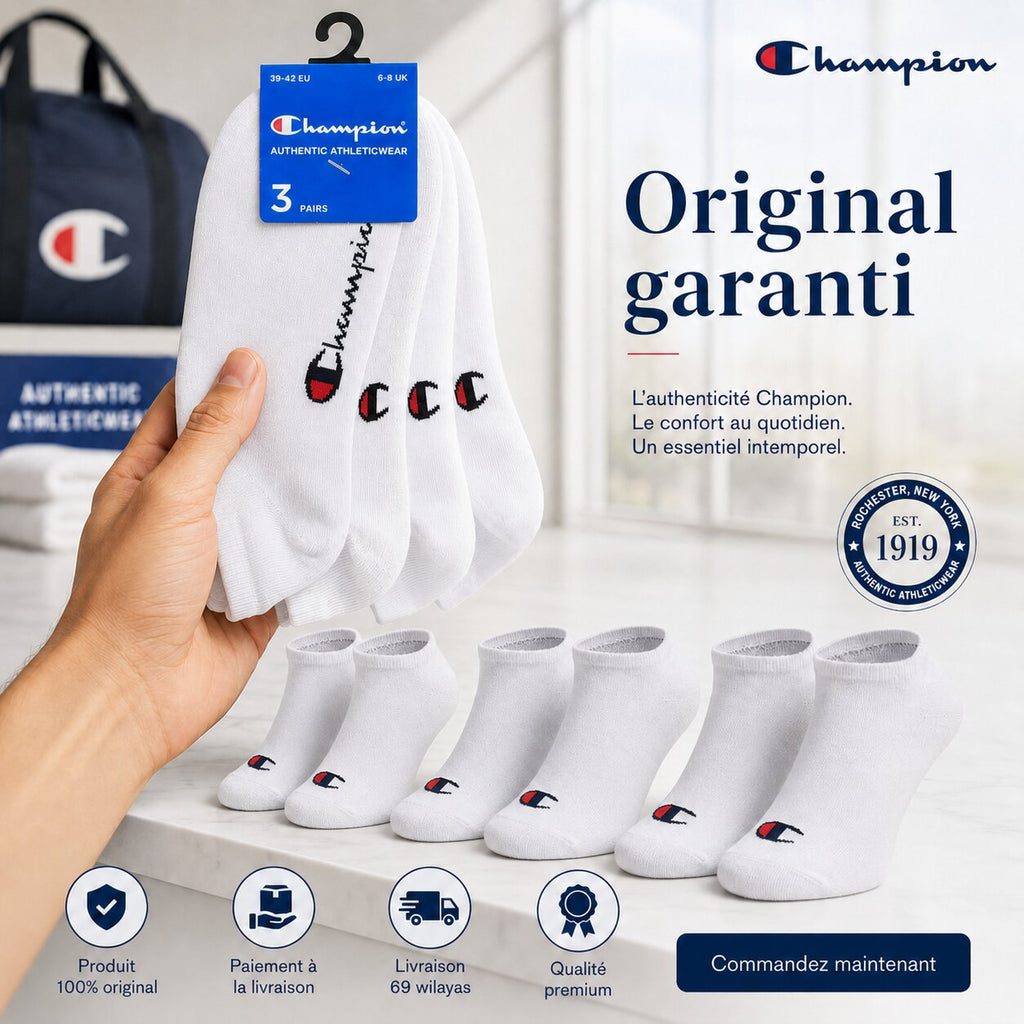 Champion 3-Pack Sneaker Socks White U24560-WW001