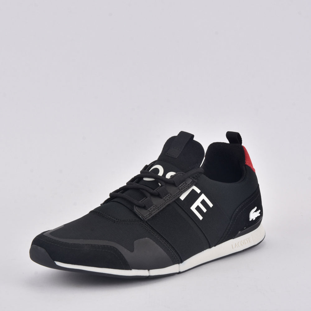 LACOSTE MANEVRA ELITE 0120 1 CMA BLK/RED TEXTILE 40CMA00041B5