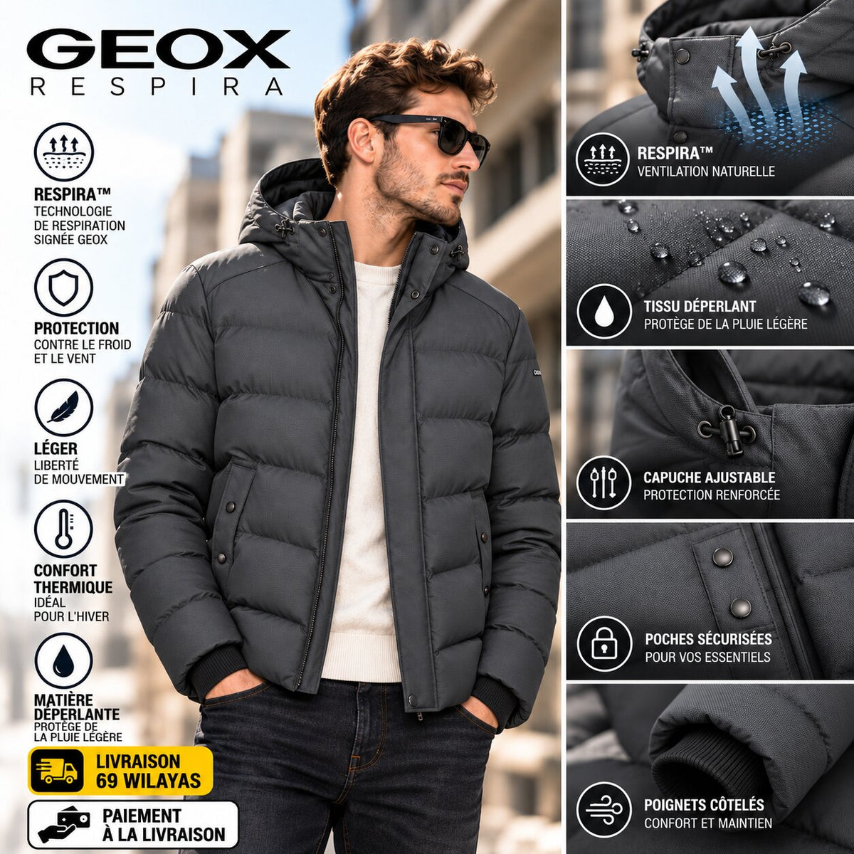GEOX M3628UT2667-F9133 — veste homme — vue 5