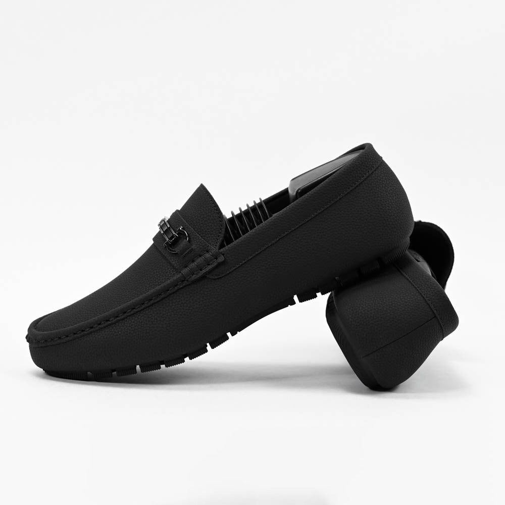 Massimo Mocassins Driving Loafers 222-10A-BLACK