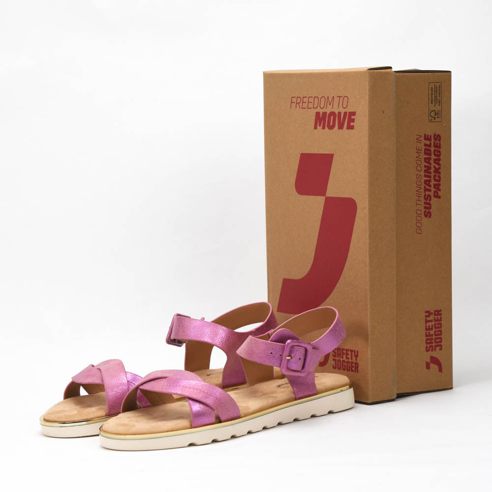 Safety Jogger — Sandales femme fuchsia