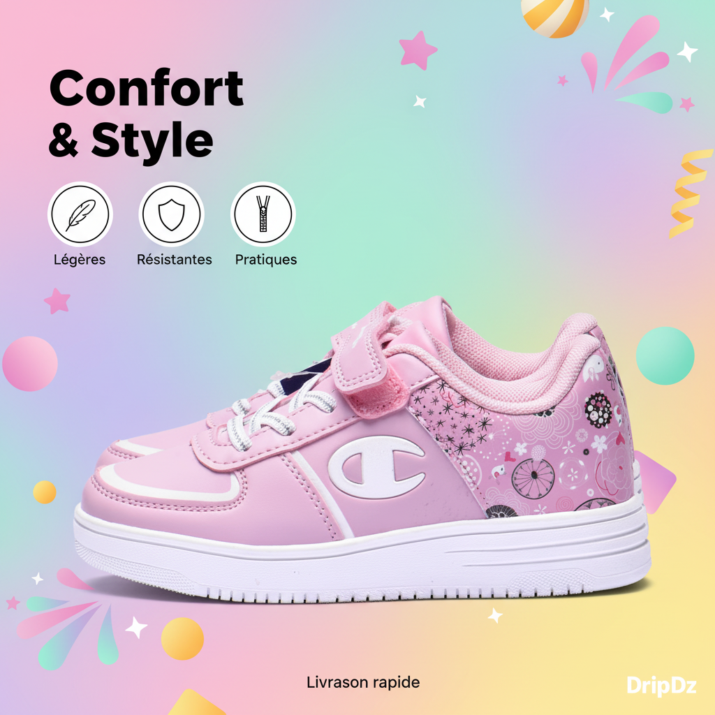 CHAMAPION - SOPHIA PINK/WHT \ CHF241G126-08