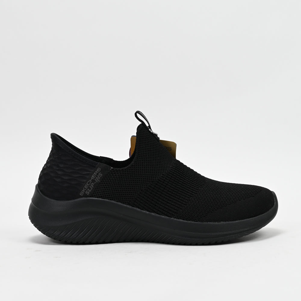 Skechers Ultra Flex 3.0 Cozy Streak — baskets femme noir détail