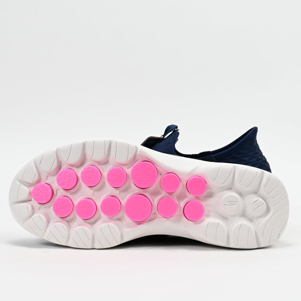 Skechers GO WALK 6 Fabulous View — baskets femme marine profil