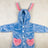 robe de nuit fourrure bleu -lapin-