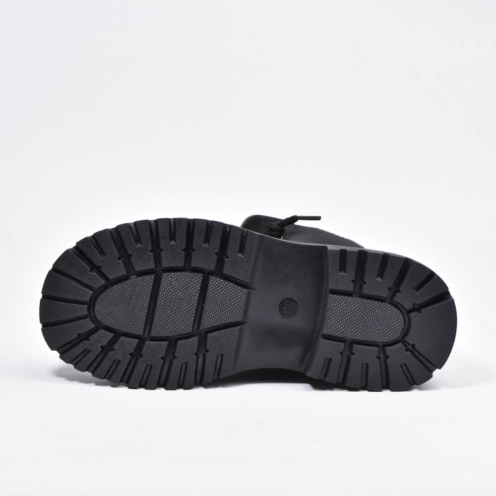 Botte - À Lacets Noir