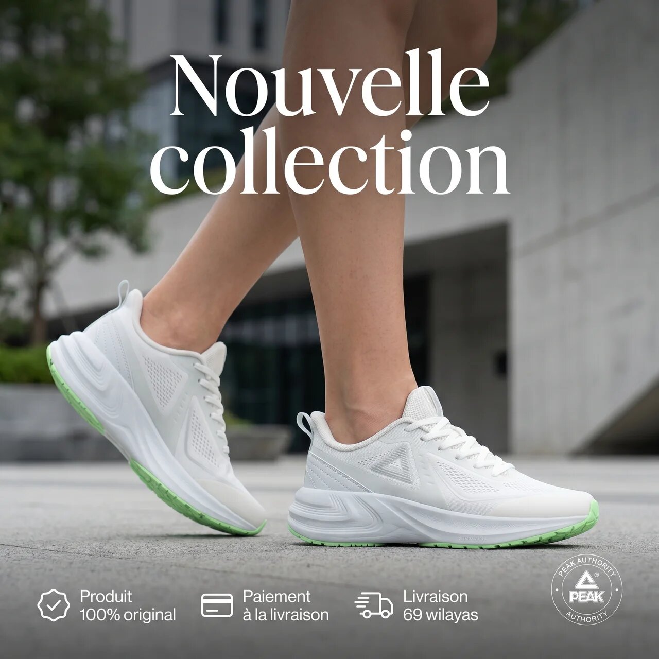 Peak — Chaussures running femme bleues