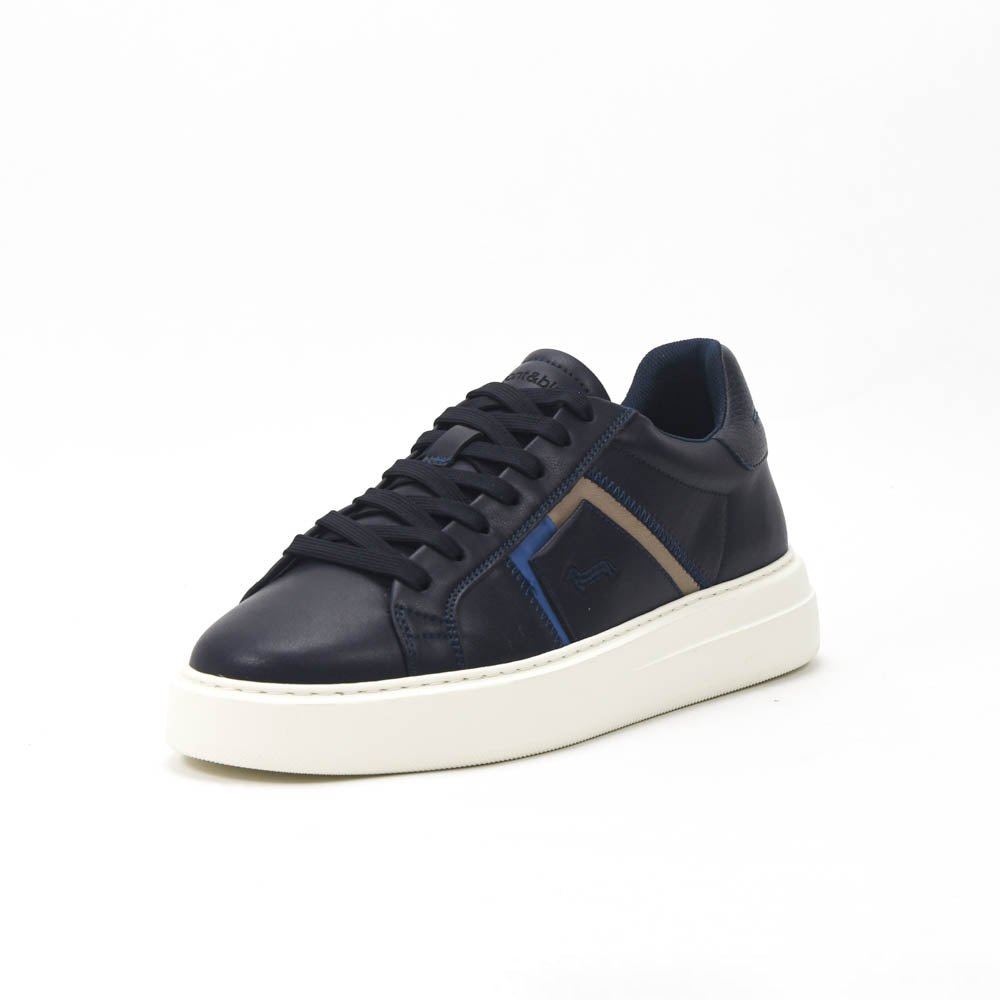 Harmont and Blaine Blue Sneakers Homme EFM252-022-1B0-12