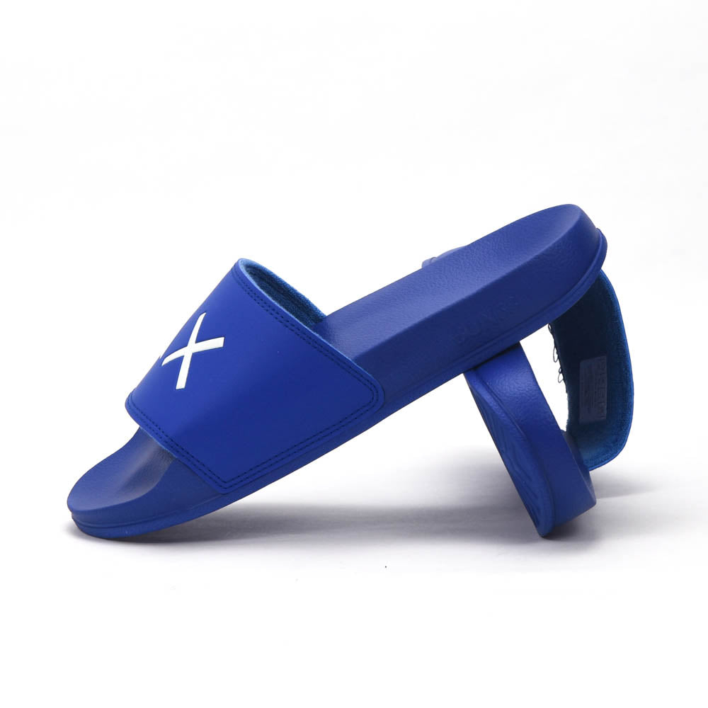 SUN68 Logo Blue Slippers X36110-58