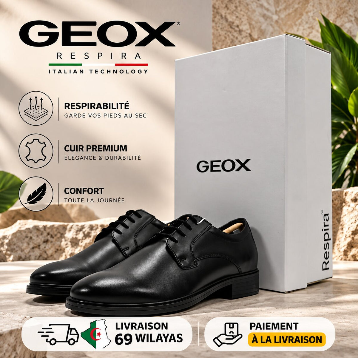 GEOX U024WA00043-C9999 — baskets homme