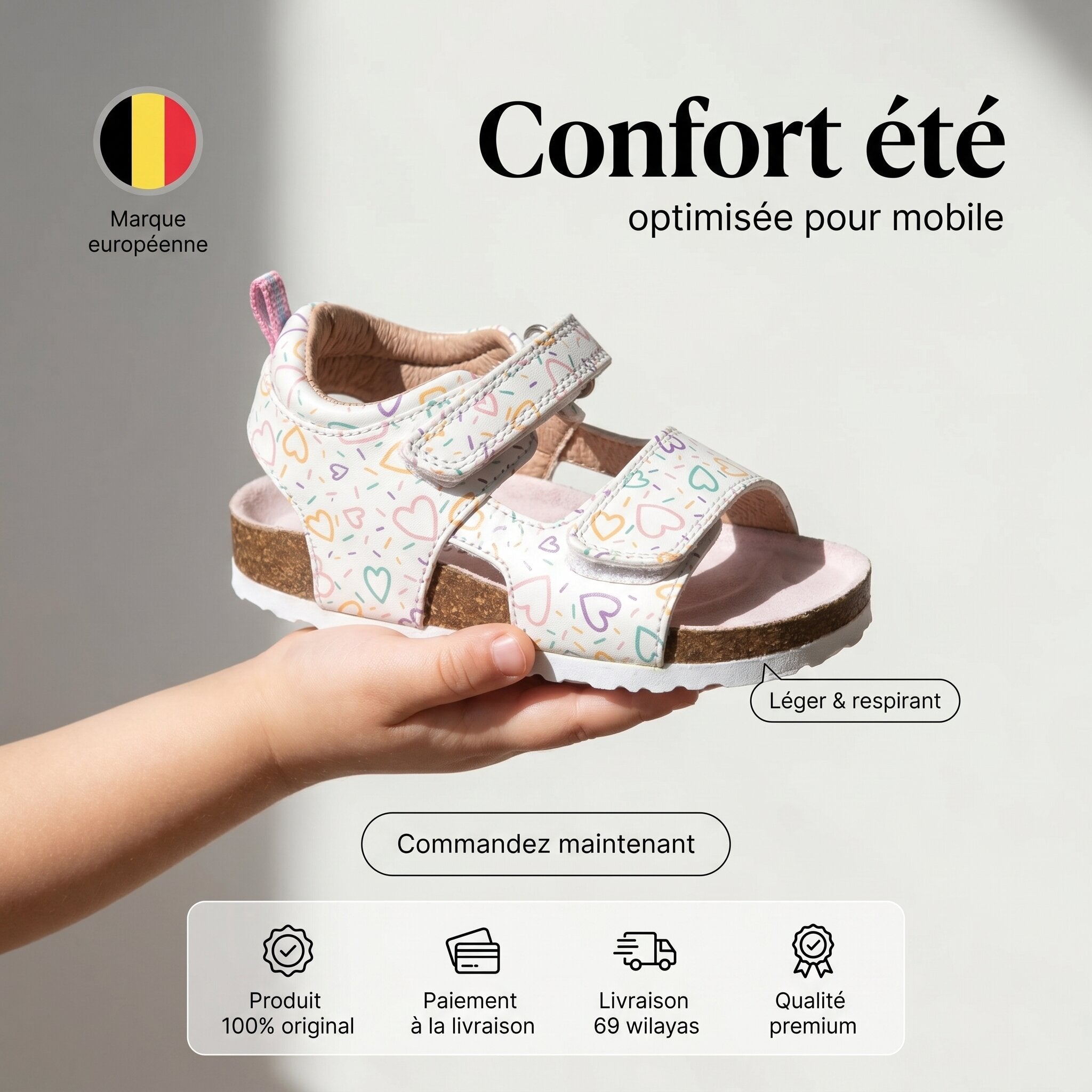 Safety Jogger Sandale Enfant 608491-WHT-PNK