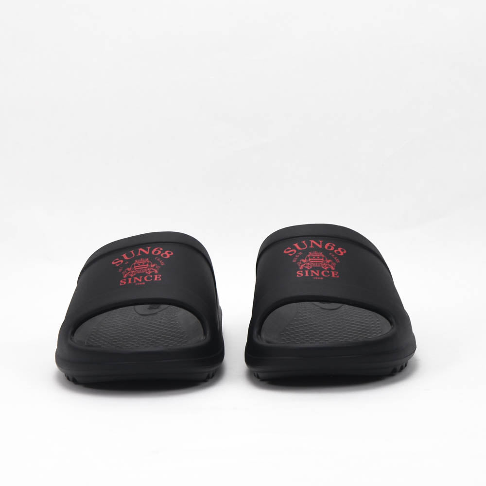 SUN68 Slippers Monoblock X36113-1110-NERO-ROSSO