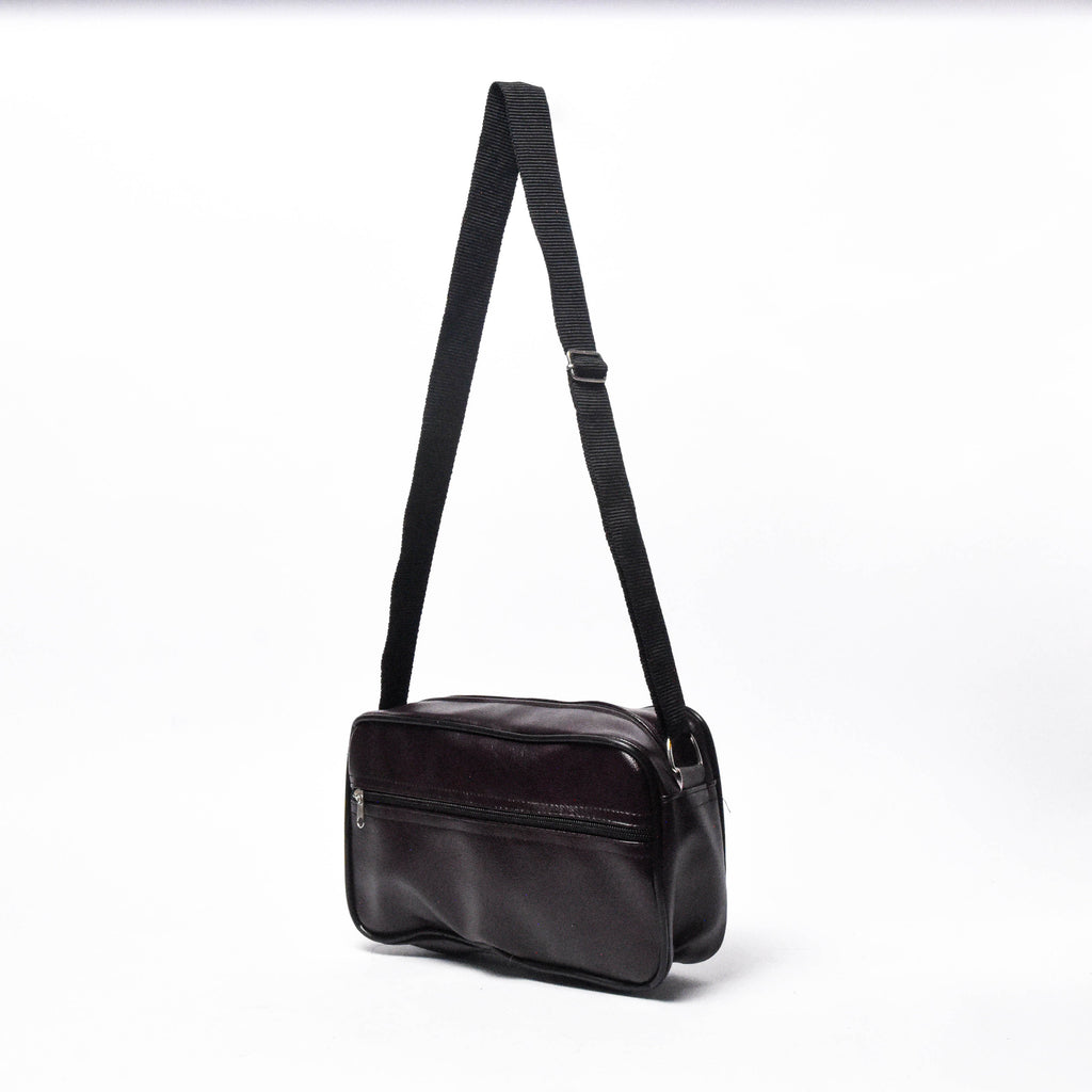 Sac Bandoulière Urbain en Simili Cuir Rouge terre brûlée 31017