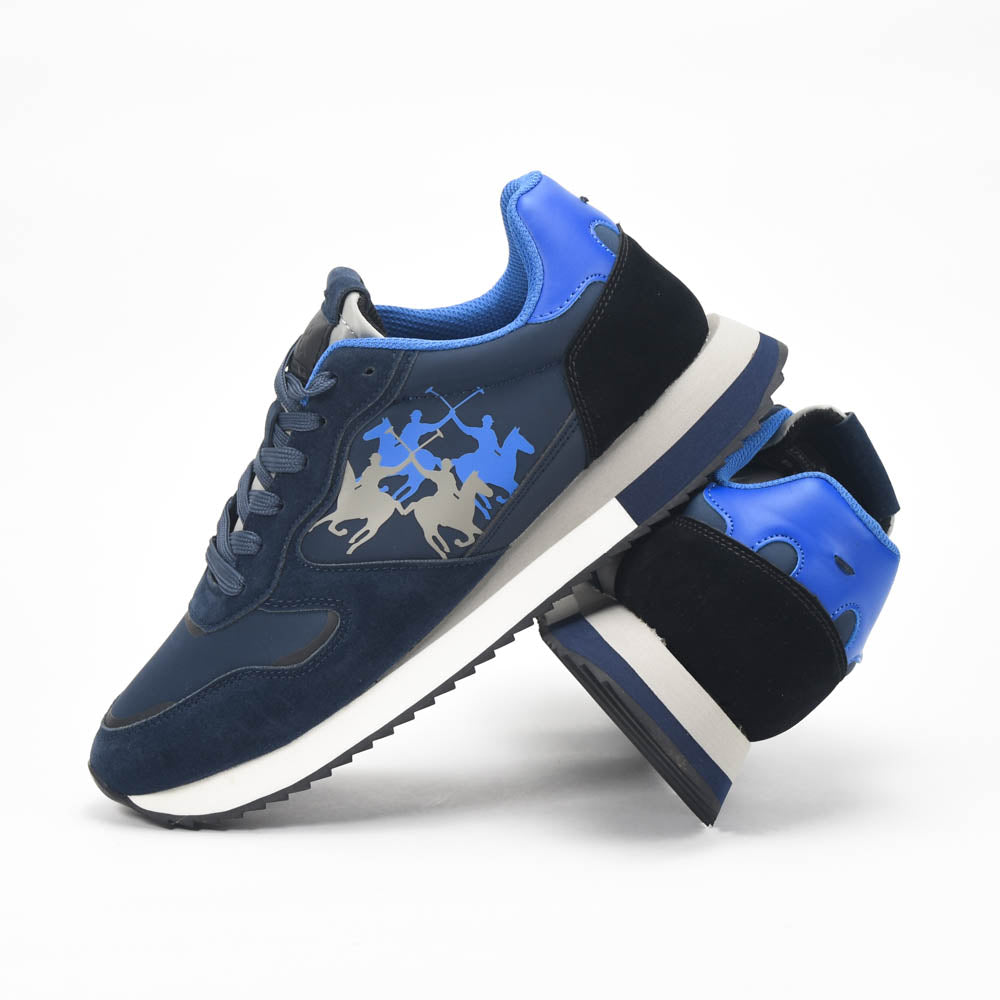 La Martina — Baskets cuir bleues