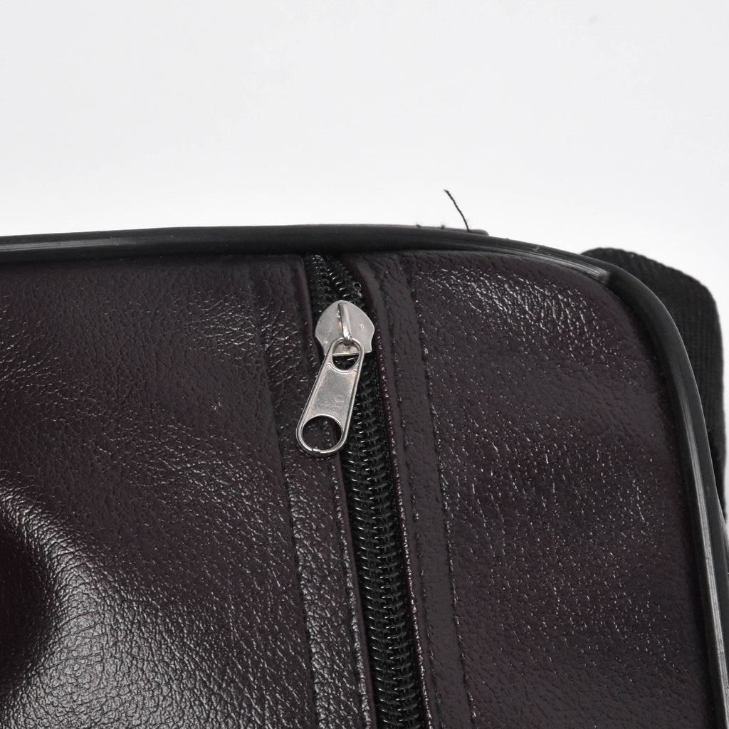 Sac Bandoulière Urbain en Simili Cuir Rouge terre brûlée 31017