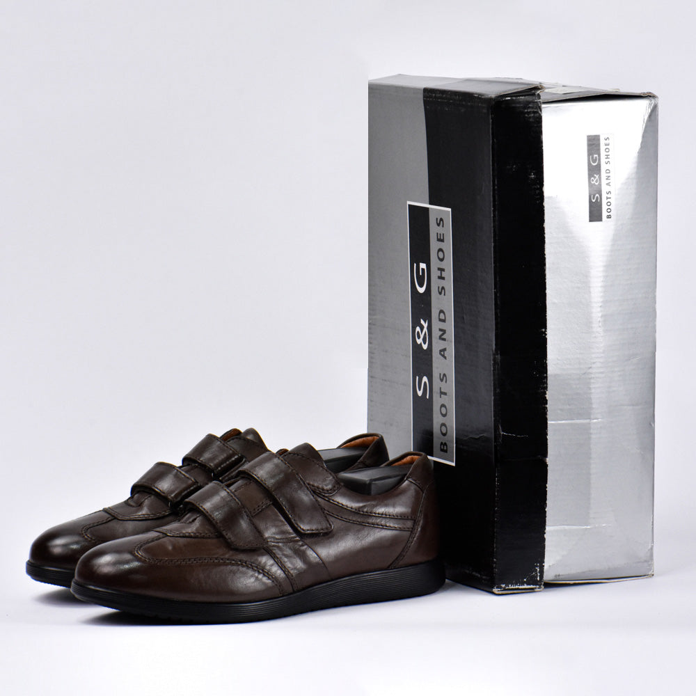 S&G LEATHER SHOES DOCK WS30-03101-T