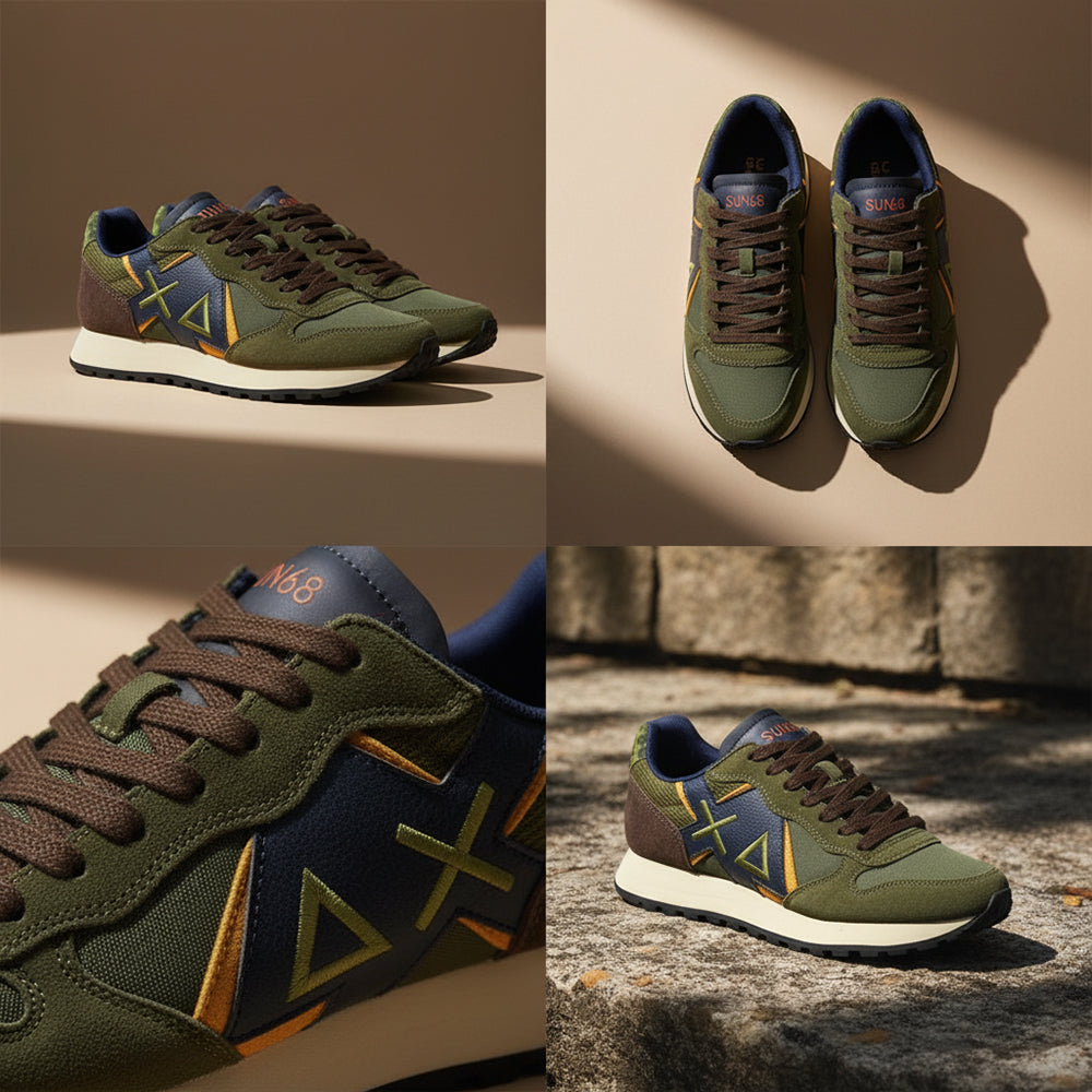 BASKET SUN68 JAKI WINTER 74 MILITARE SCURE