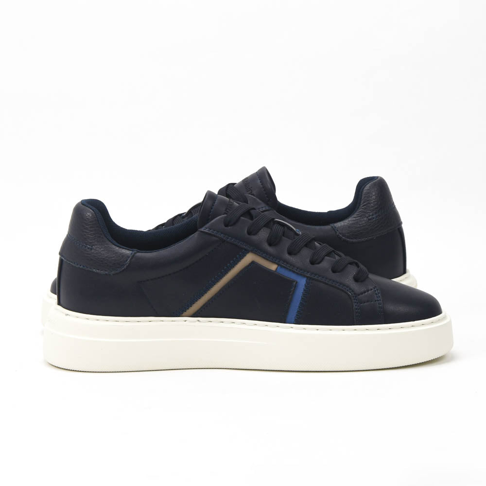 Harmont and Blaine Blue Sneakers Homme EFM252-022-1B0-12