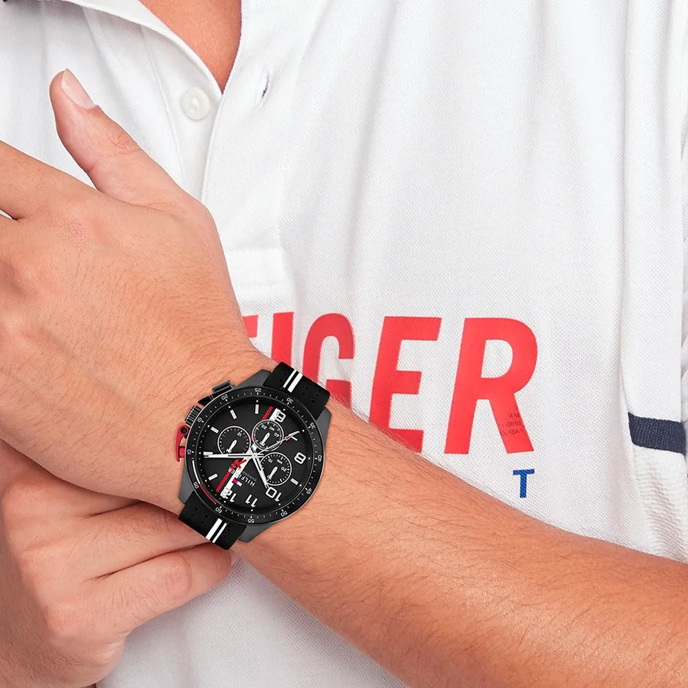 Tommy Hilfiger Bank — Montre homme acier