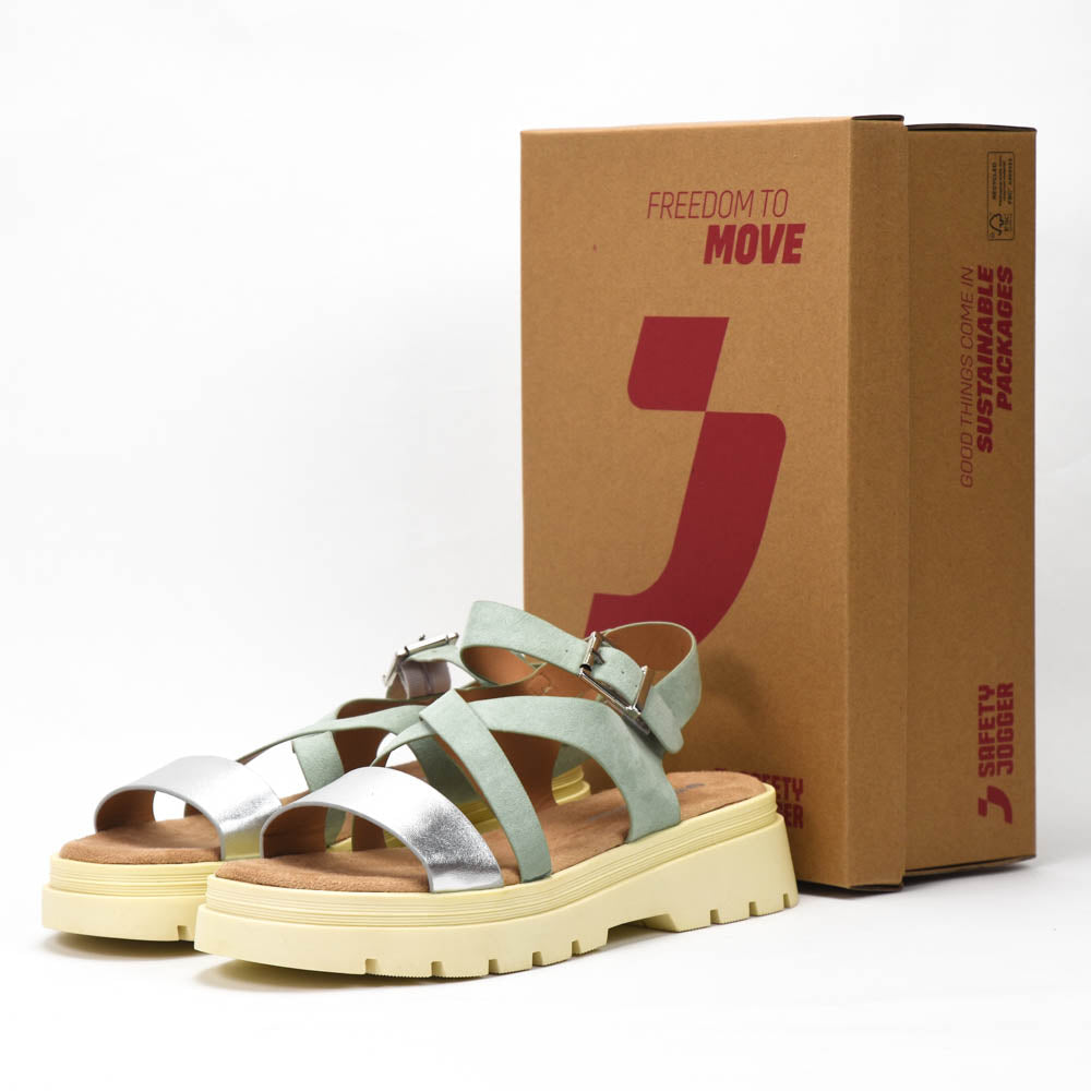 Safety Jogger Sandales Jeune Fille Métallisées 590033-SIL-MTG