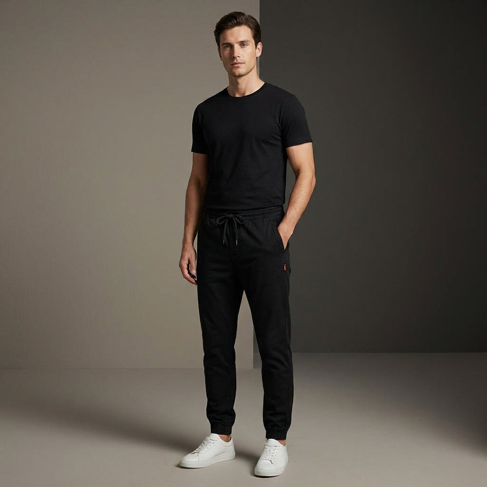 Depart — Jogger slim homme noir