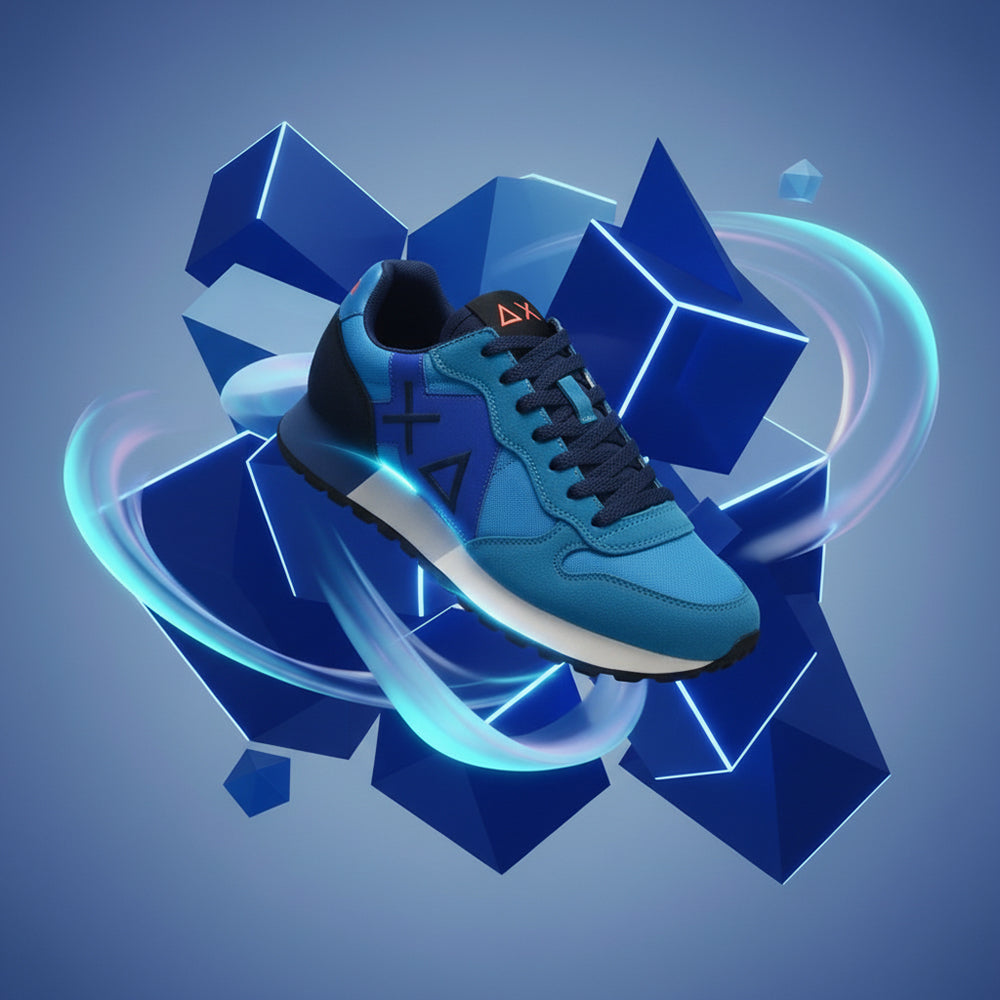 BASKET SUN68 JAKI SOLID 13 TURCHESE