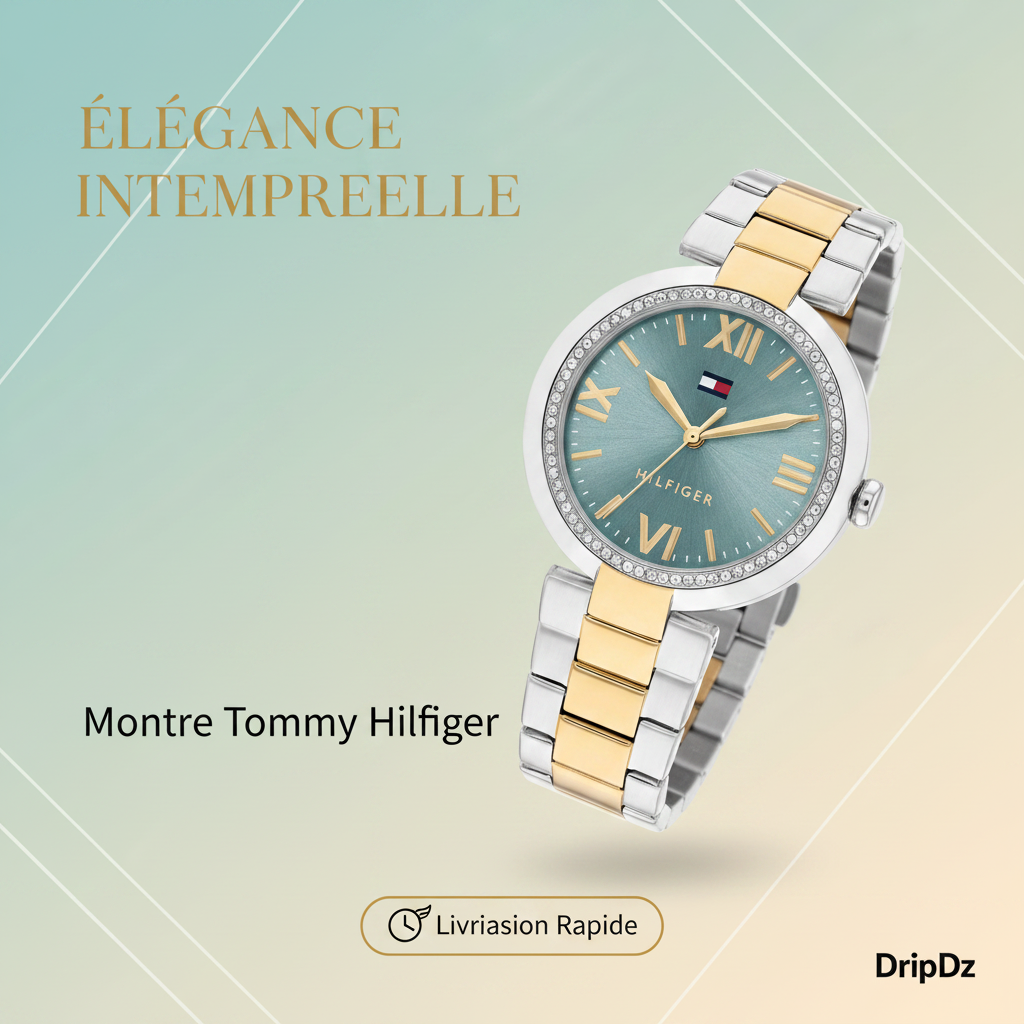 Tommy Hilfiger — Montre femme acier bleu