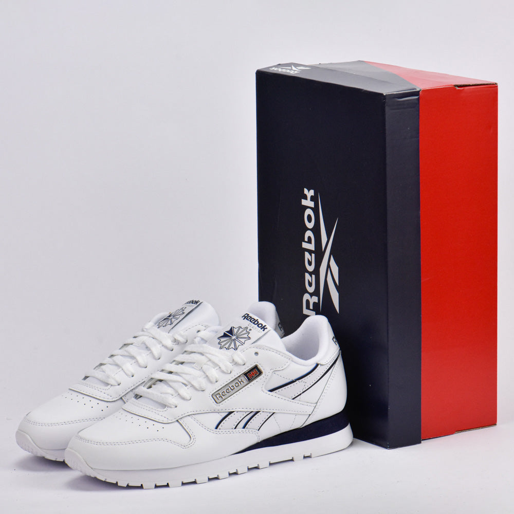 REEBOK CLASSIC LEATHER WHITE/WHITE/NAVY 100201123