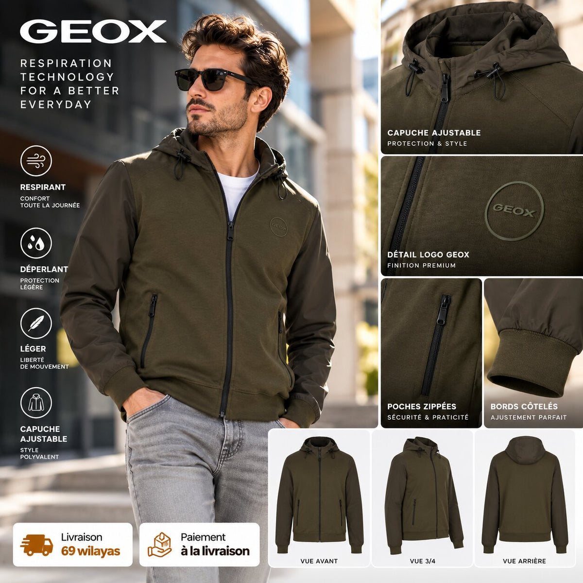 GEOX M4575DT3103-F3351 — veste homme